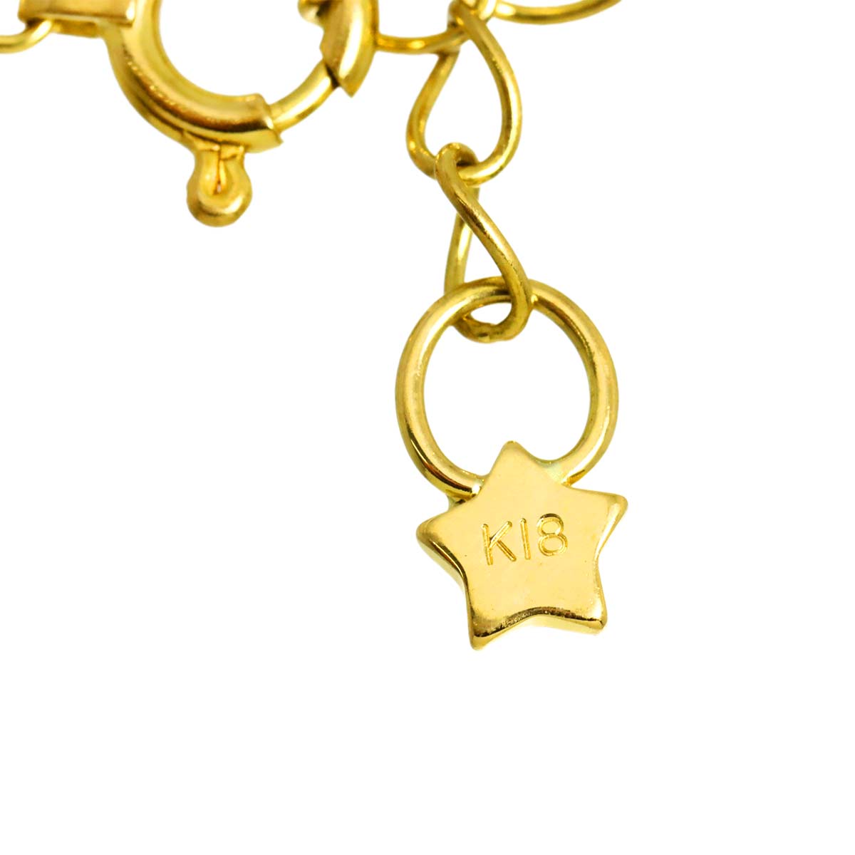 Diamond 0.08ct Necklace 18K YG 750