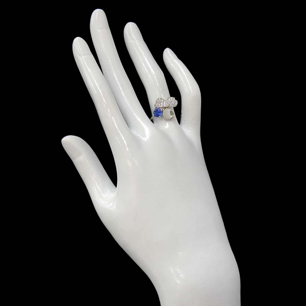 Flower Tanzanite Diamond Ring Platinum size6(US)