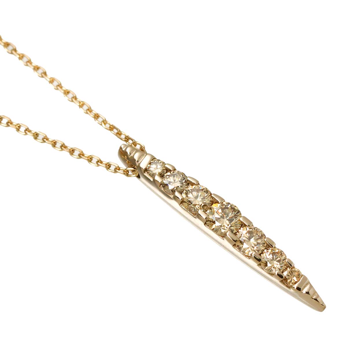 Brown Diamond 0.50ct Necklace 18K Brown Gold 750