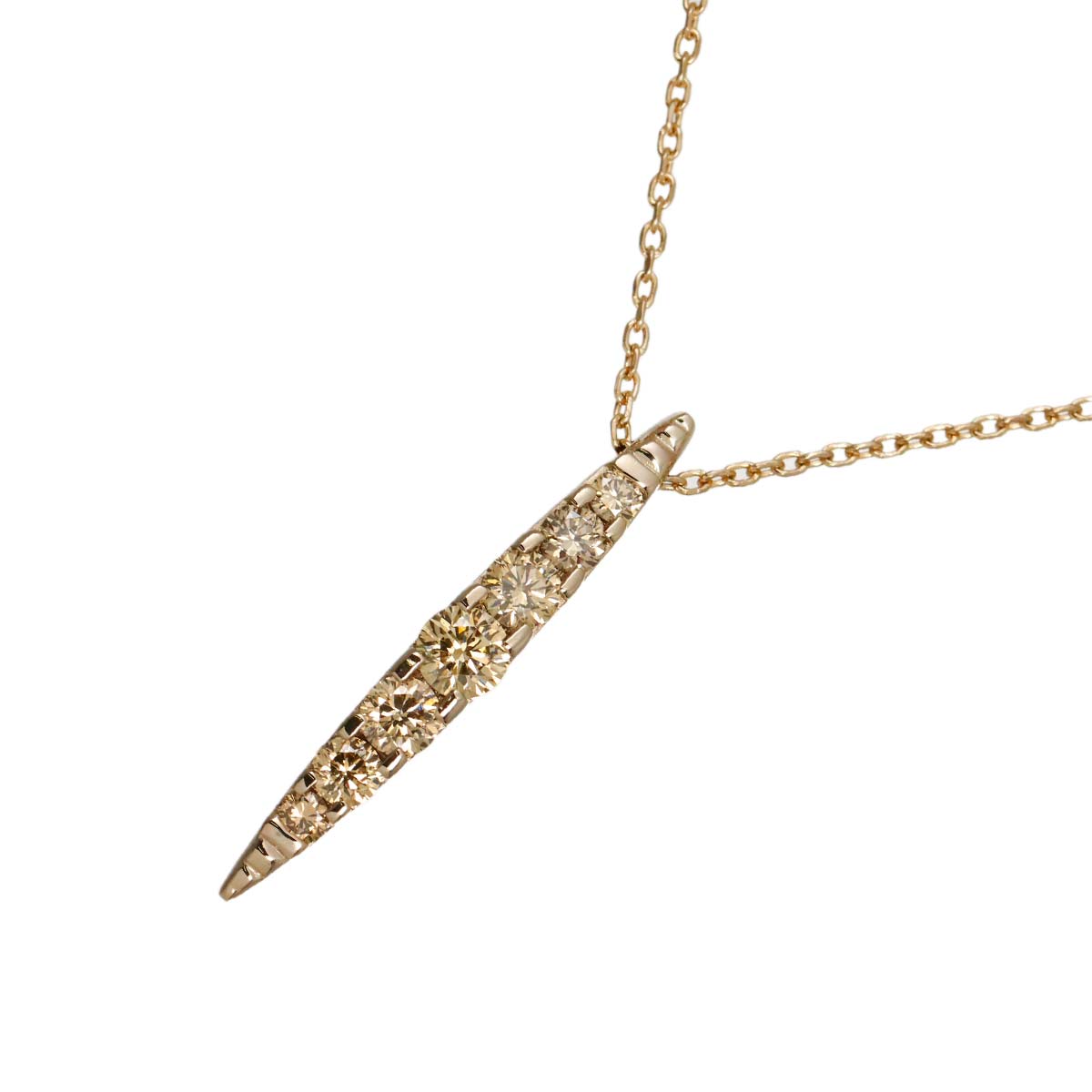 Brown Diamond 0.50ct Necklace 18K Brown Gold 750