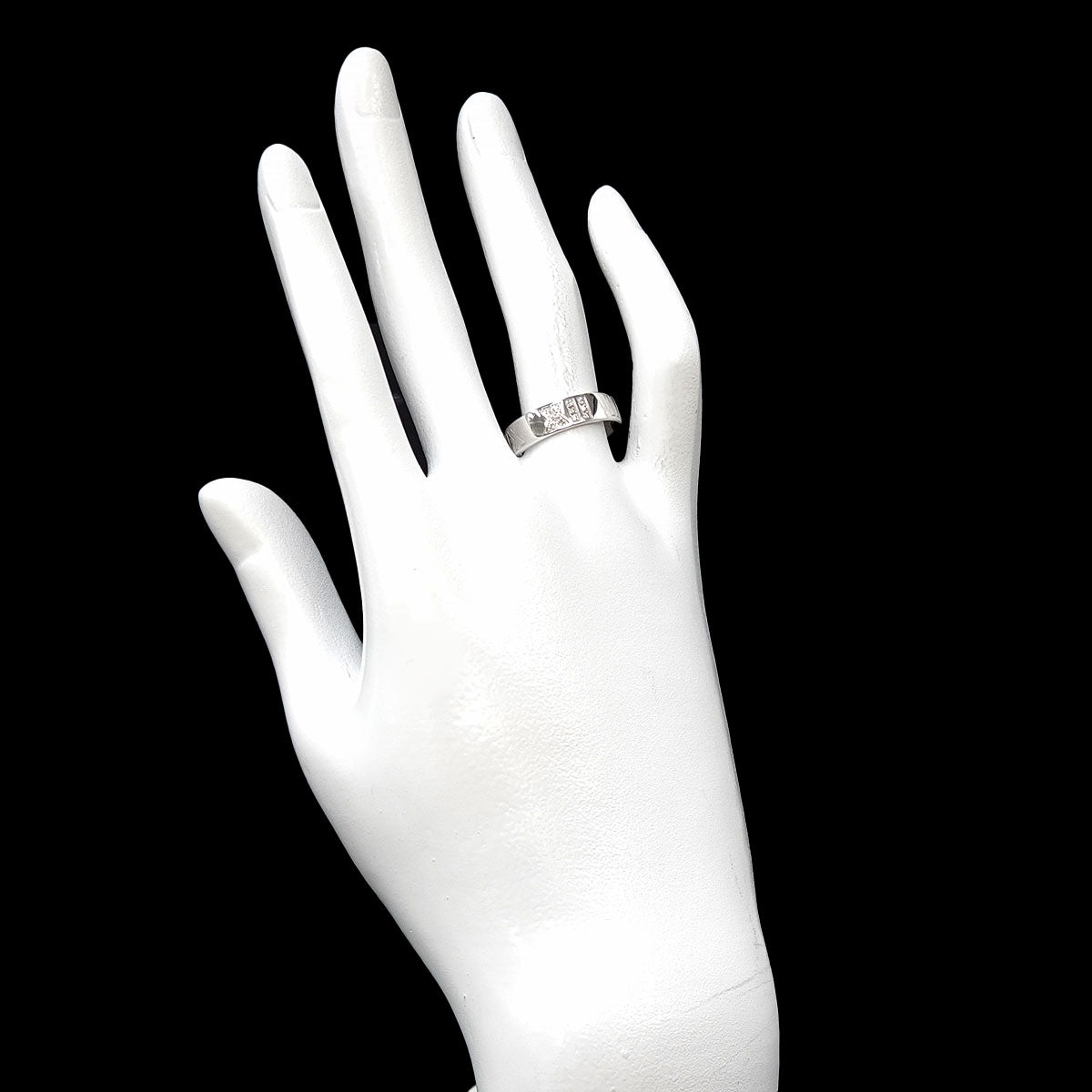 Atlas Diamond Ring 18K White Gold 750 size6.5-6.75(US)