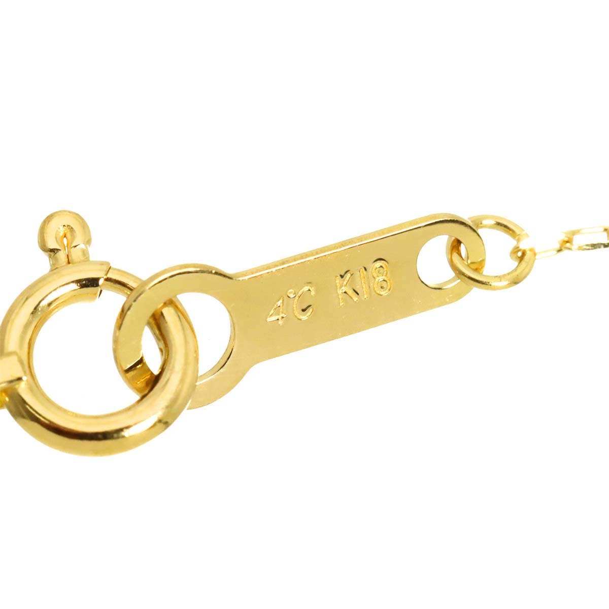 Diamond Necklace 18K Yellow Gold 750