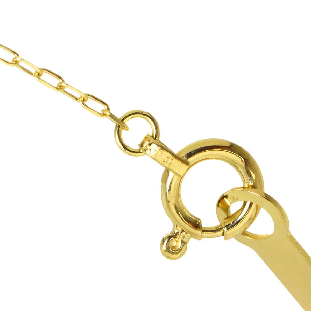 Diamond Necklace 18K Yellow Gold 750