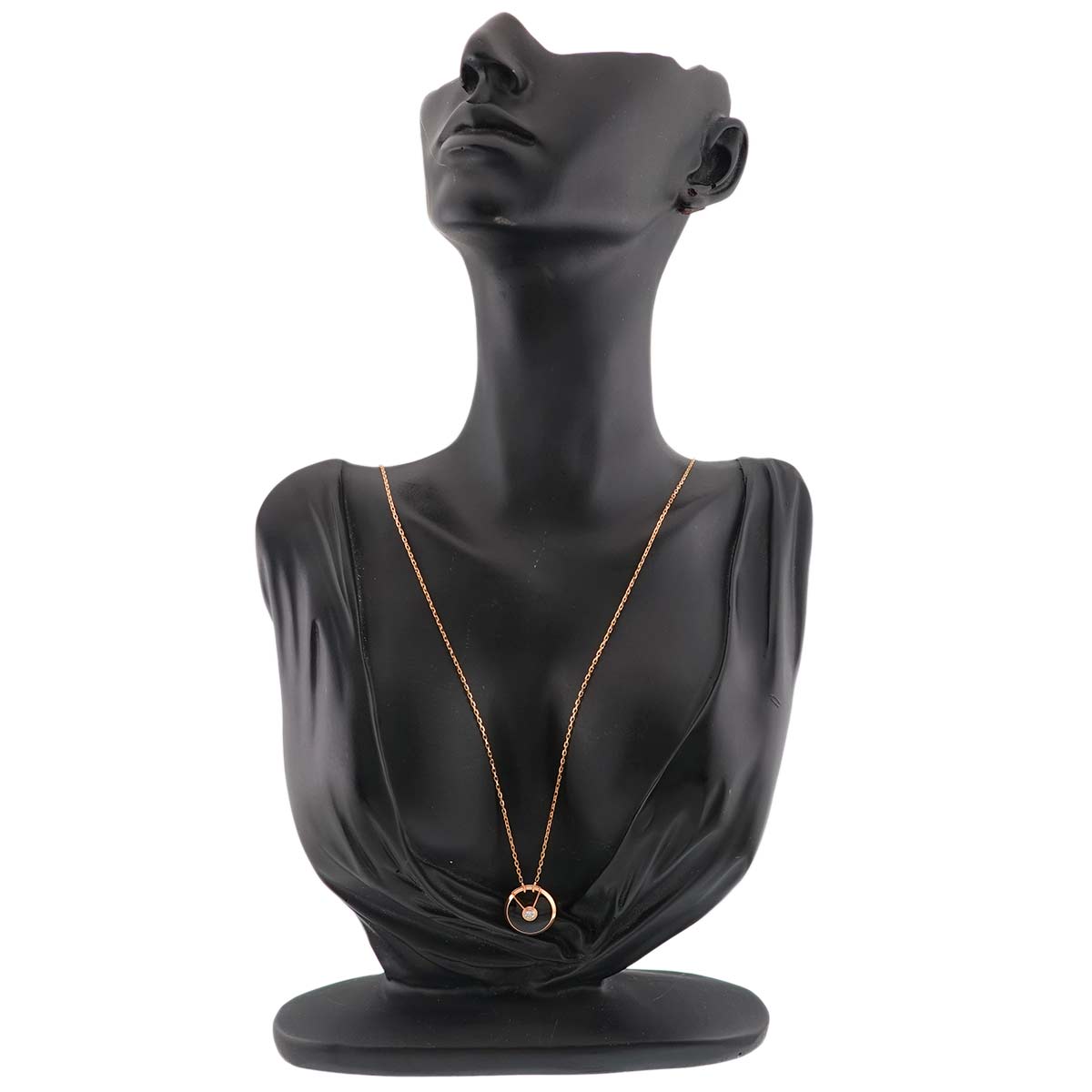 Amulette De Onyx Diamond Necklace SM 18K Pink Gold 750