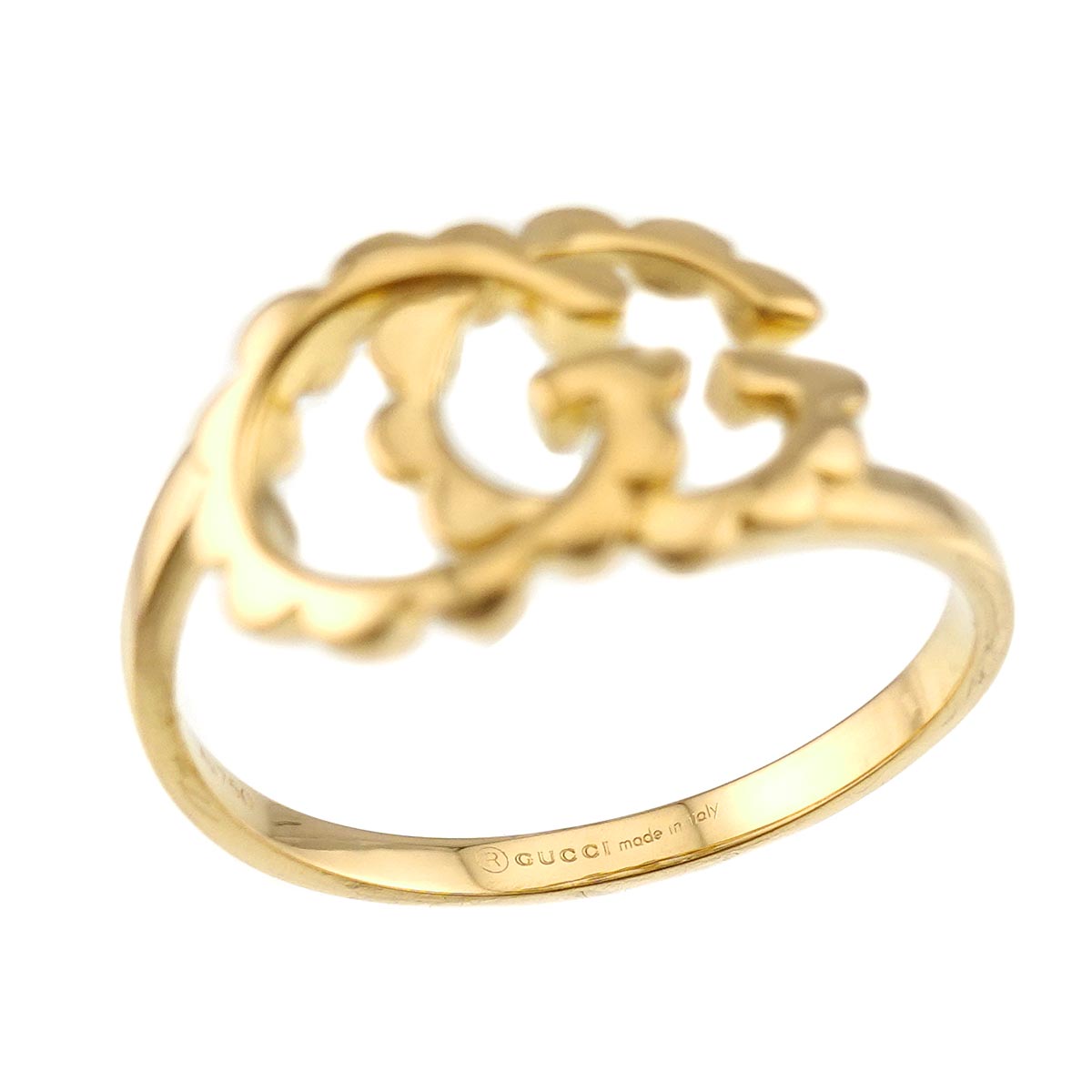 GG Running Ring 18K Yellow Gold 750 Size15 6.75-7.25(US)