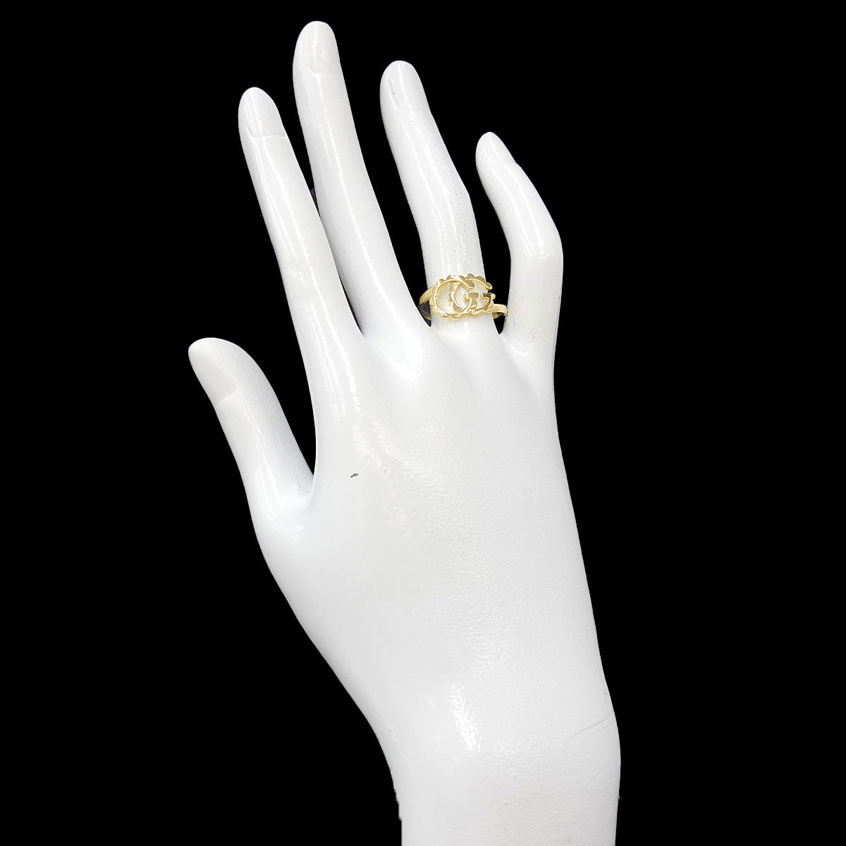 GG Running Ring 18K Yellow Gold 750 Size15 6.75-7.25(US)