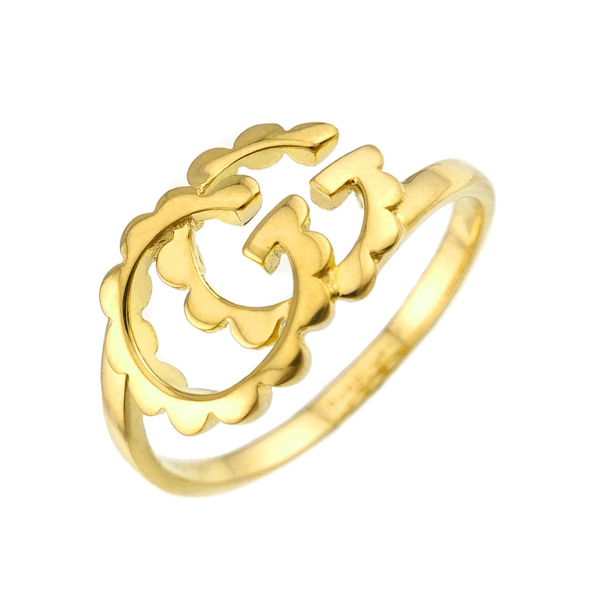 GG Running Ring 18K Yellow Gold 750 Size15 6.75-7.25(US)