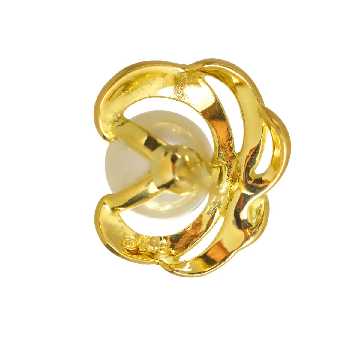 Akoya Pearl 5.2mm Earrings Pierced 18K YG 750