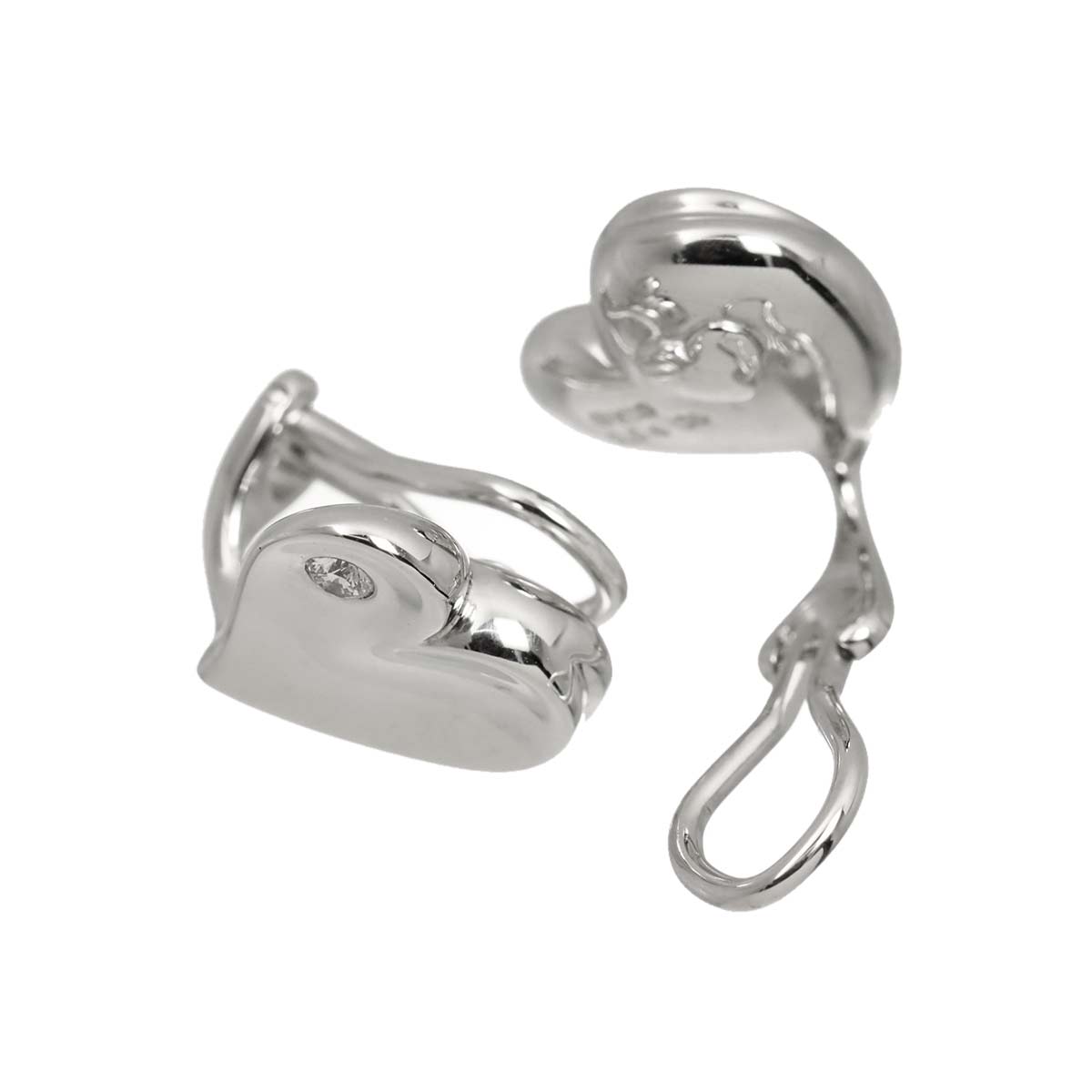 Diamond 0.04ct/0.04ct Earrings 18K White Gold 750
