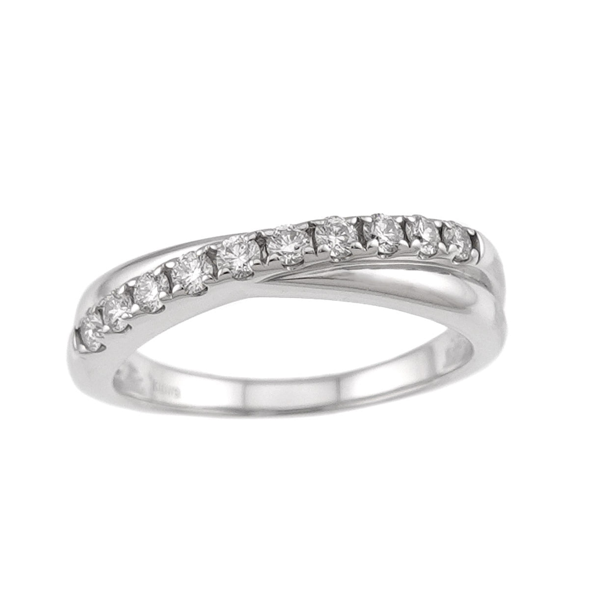 Diamond 0.23ct Ring 18K WG 750 Size5.25(US)