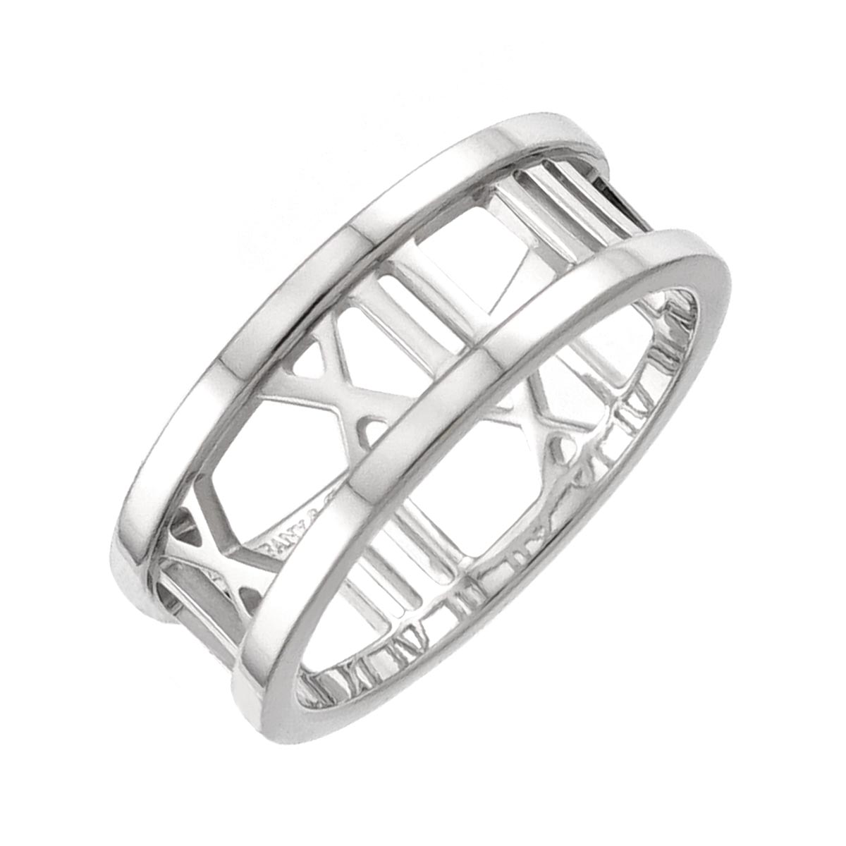 Atlas Diamond Ring 18K White Gold 750 size6.75(US)