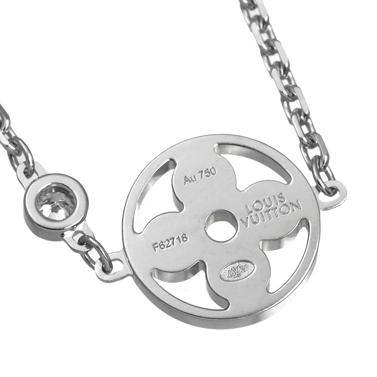 Blossom Diamond Necklace 18K WG 750