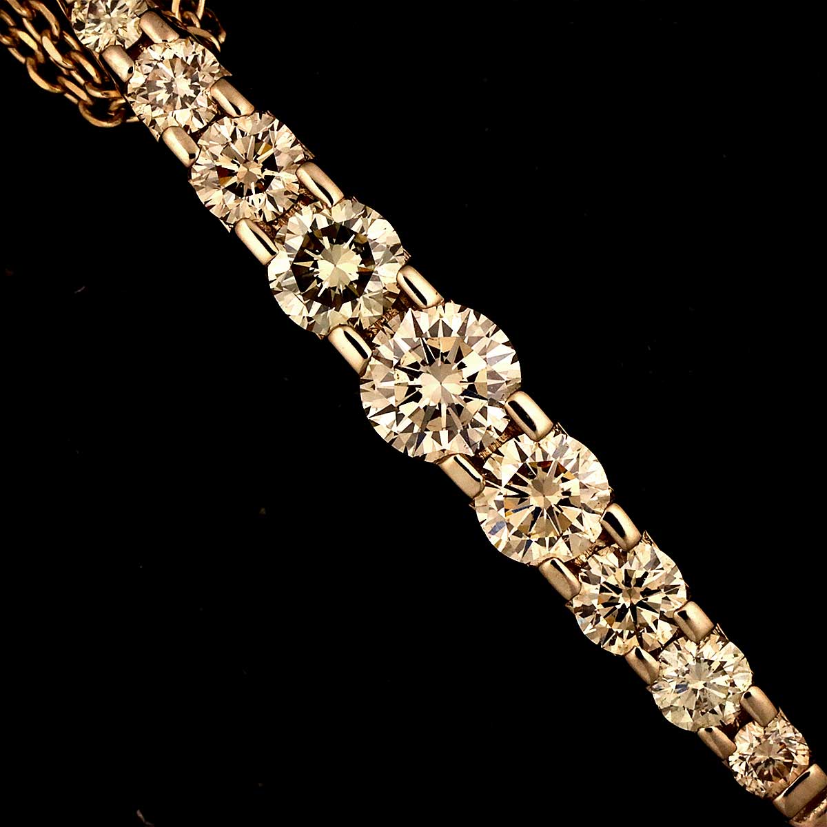 Brown Diamond 1.00ct Necklace 18K Brown Gold 750