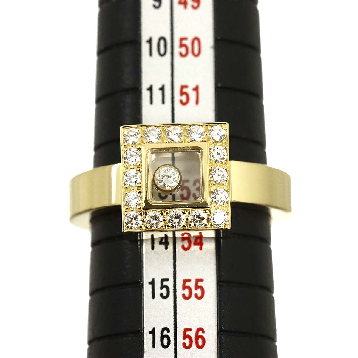 Happy Diamond Ring 18K YG 750 Size6.25-6.5(US)