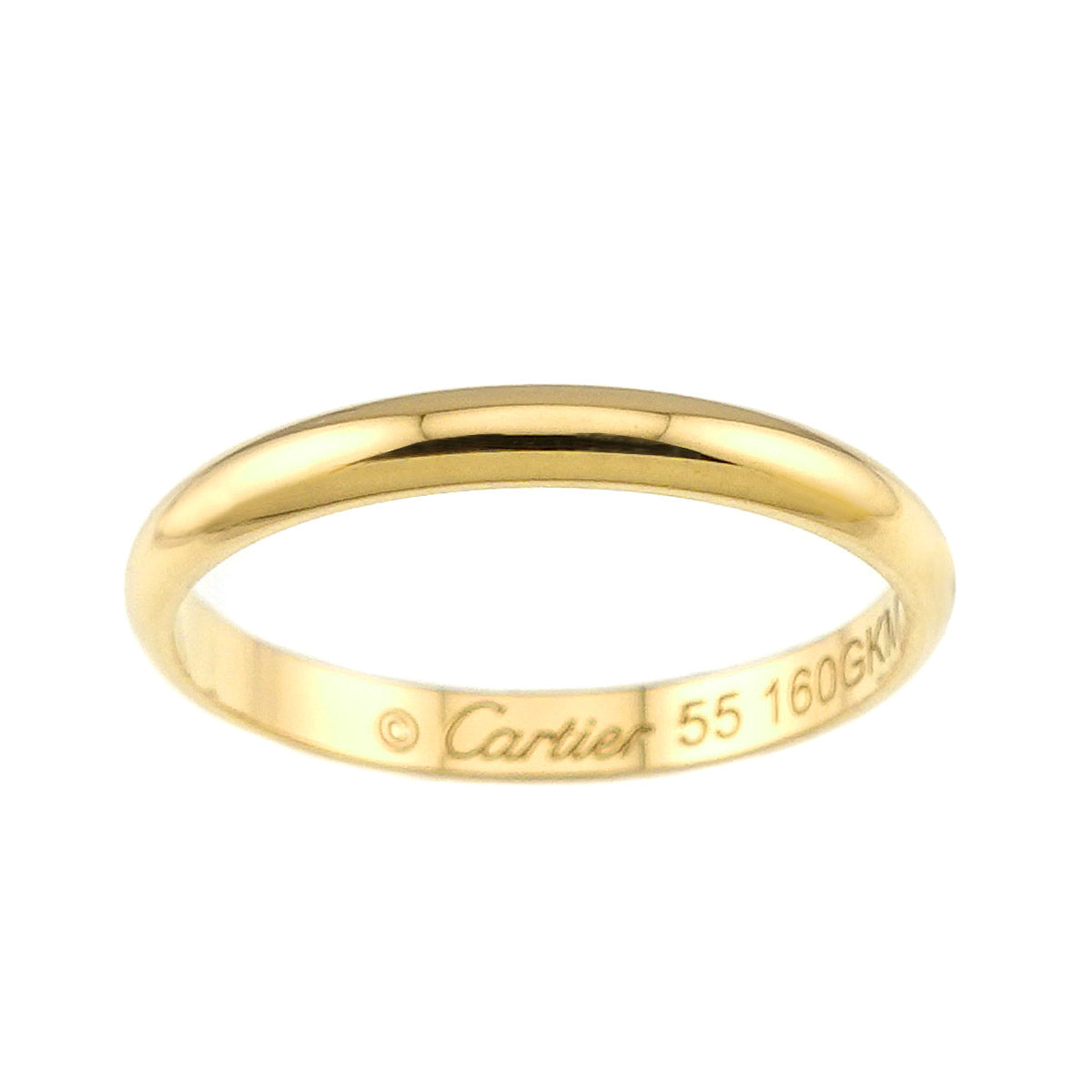 1895 Classic Band Ring 18K YG 750 size55 7.25(US)