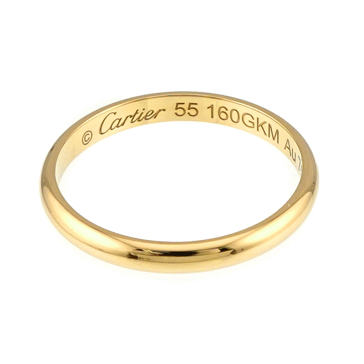 1895 Classic Band Ring 18K YG 750 size55 7.25(US)