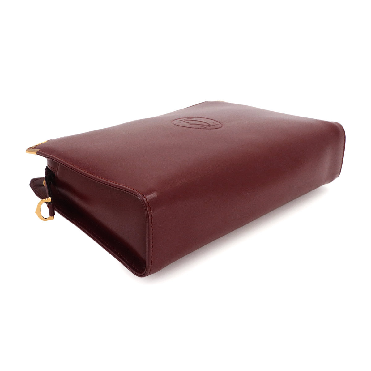 Must Line Clutch Bag Leather Bordeaux Purse