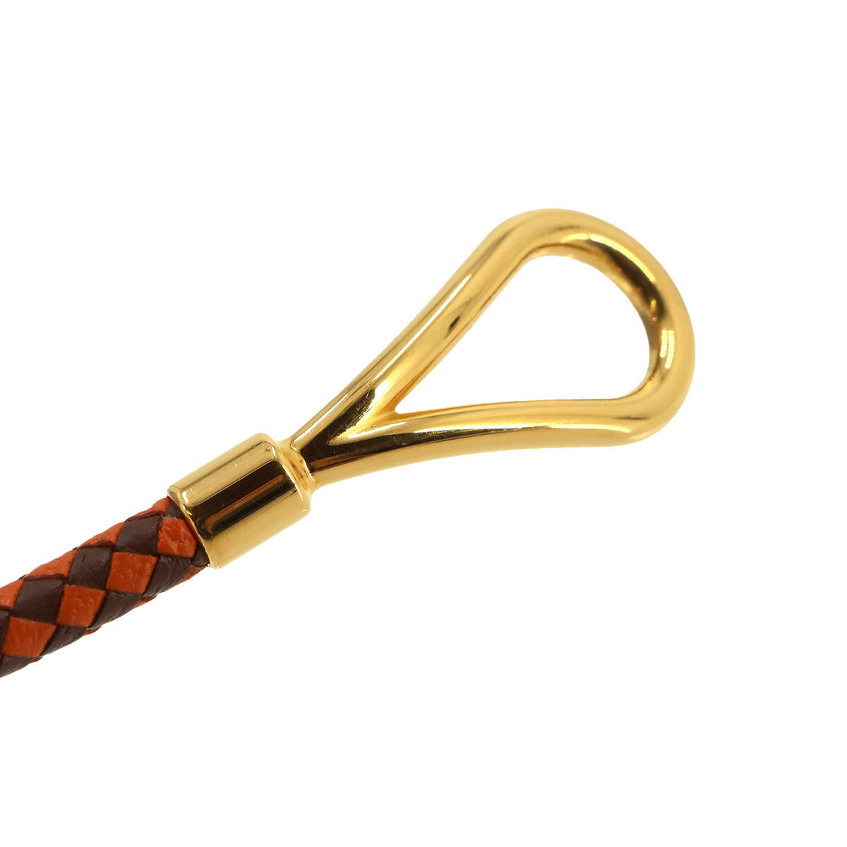 Jumbo H Bracelet Leather Orange Brown Gold Accessory