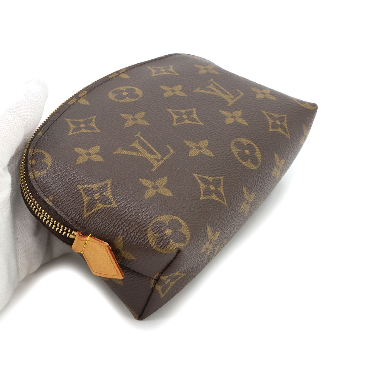 Monogram Pochette Cosmetic Pouch Brown M47515 Purse