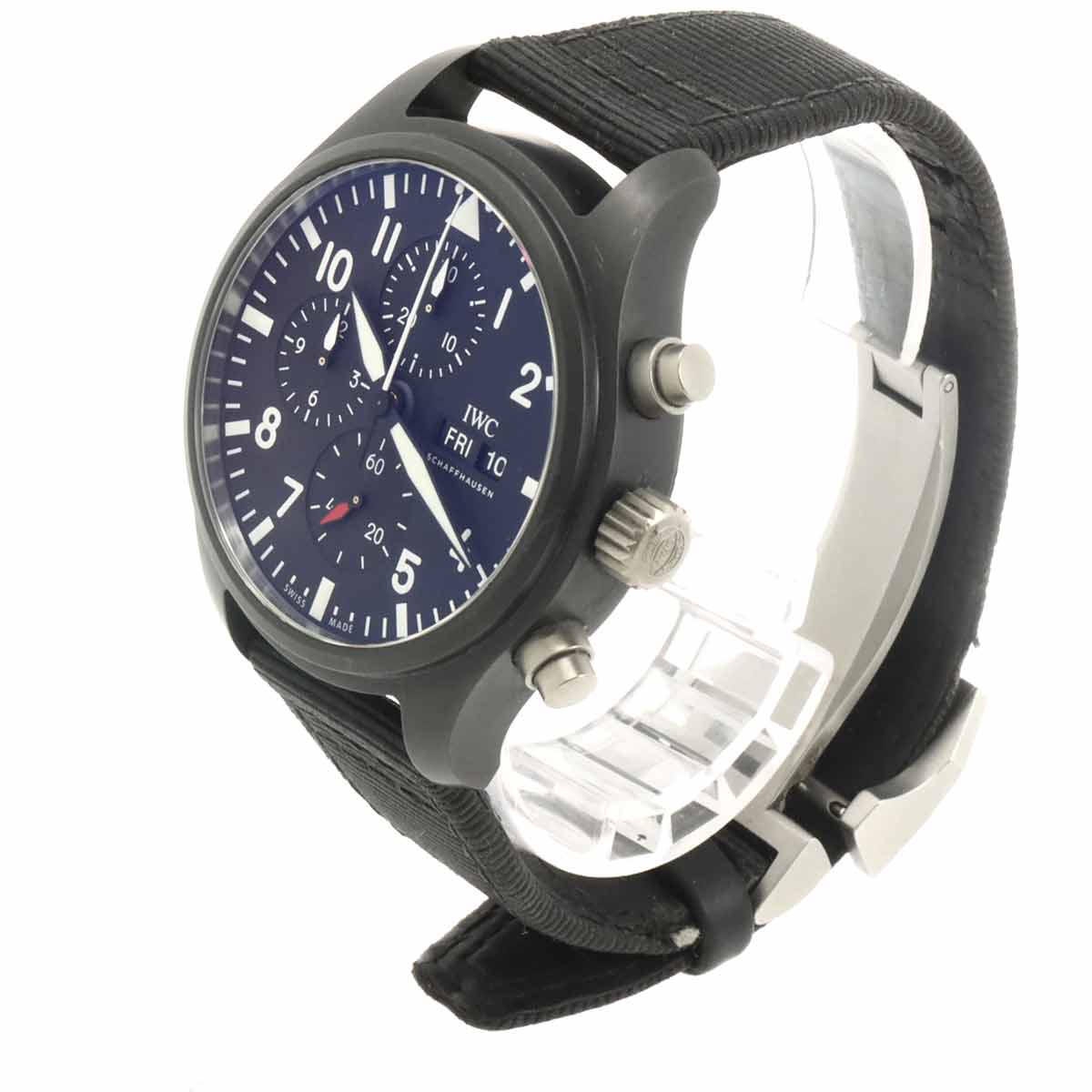 Pilot Watch Top Gun IW389101 Automatic Black Dial Mens Watch