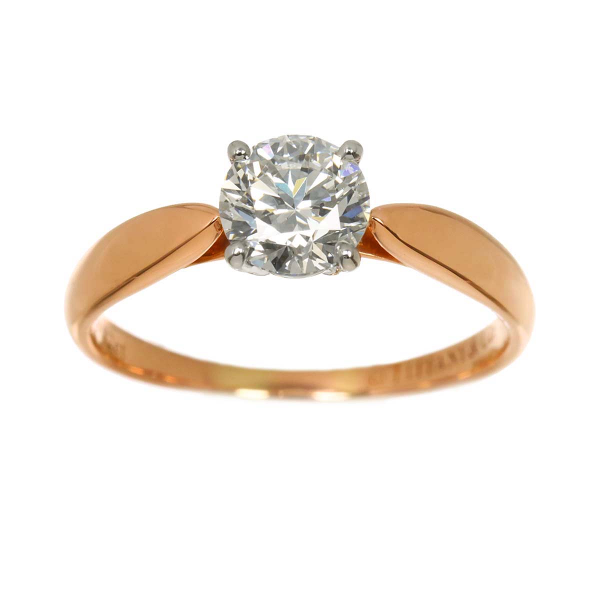 Harmony Diamond 0.82ct Ring Pt 18K PG Size6(US)