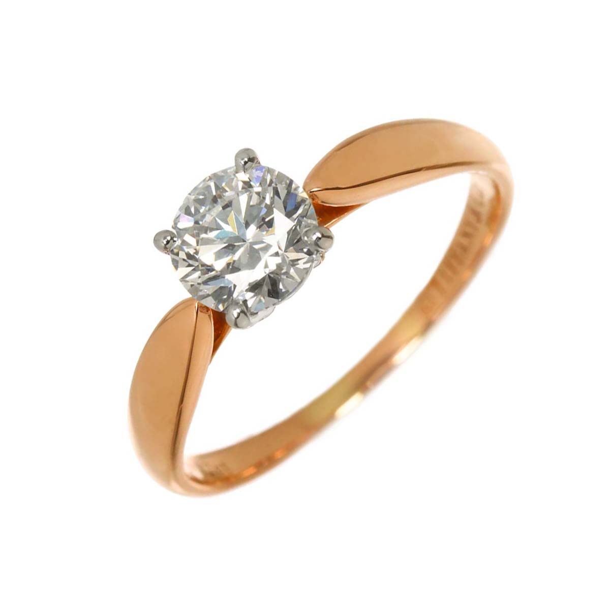 Harmony Diamond 0.82ct Ring Pt 18K PG Size6(US)
