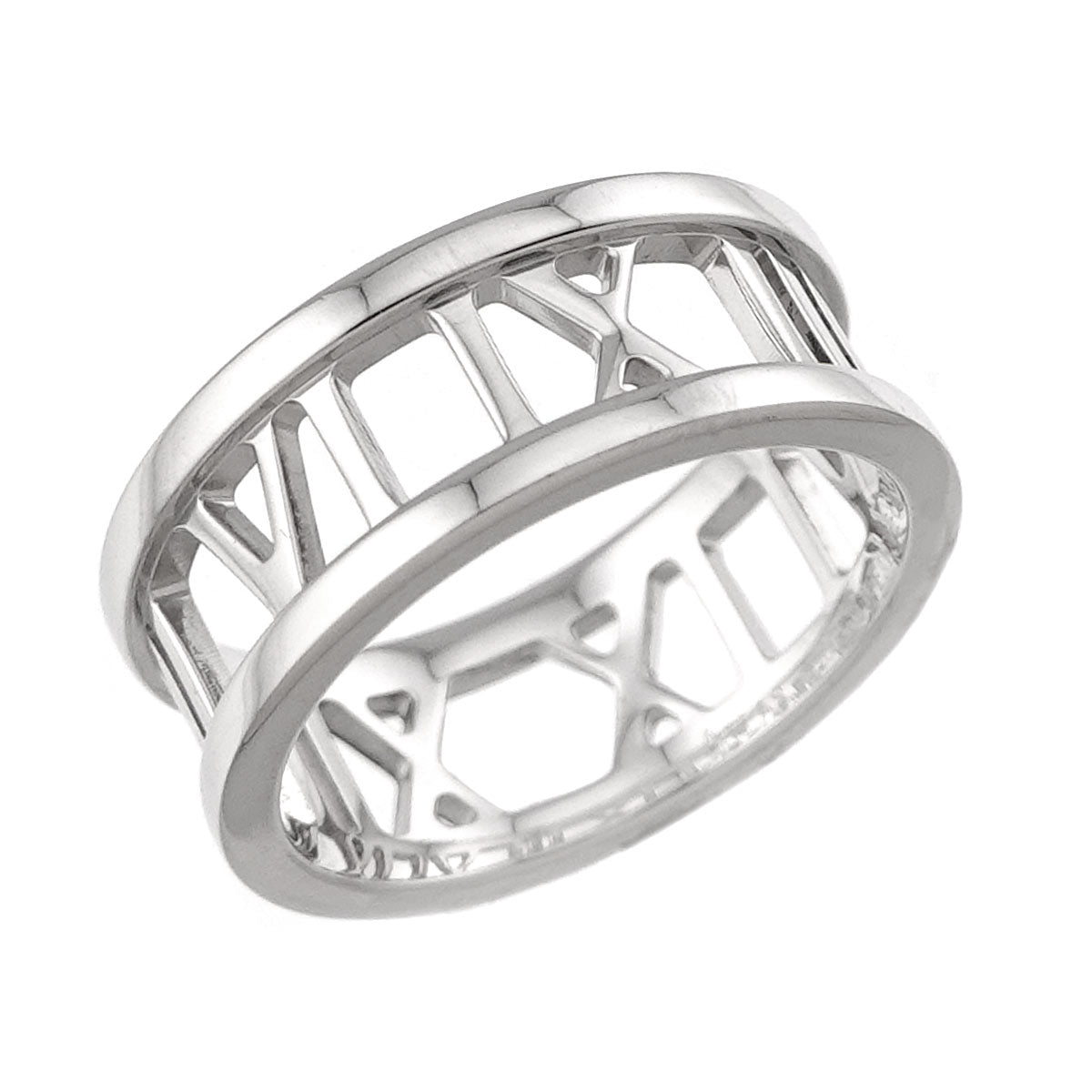 Atlas Ring 18K White Gold 750 size4(US)
