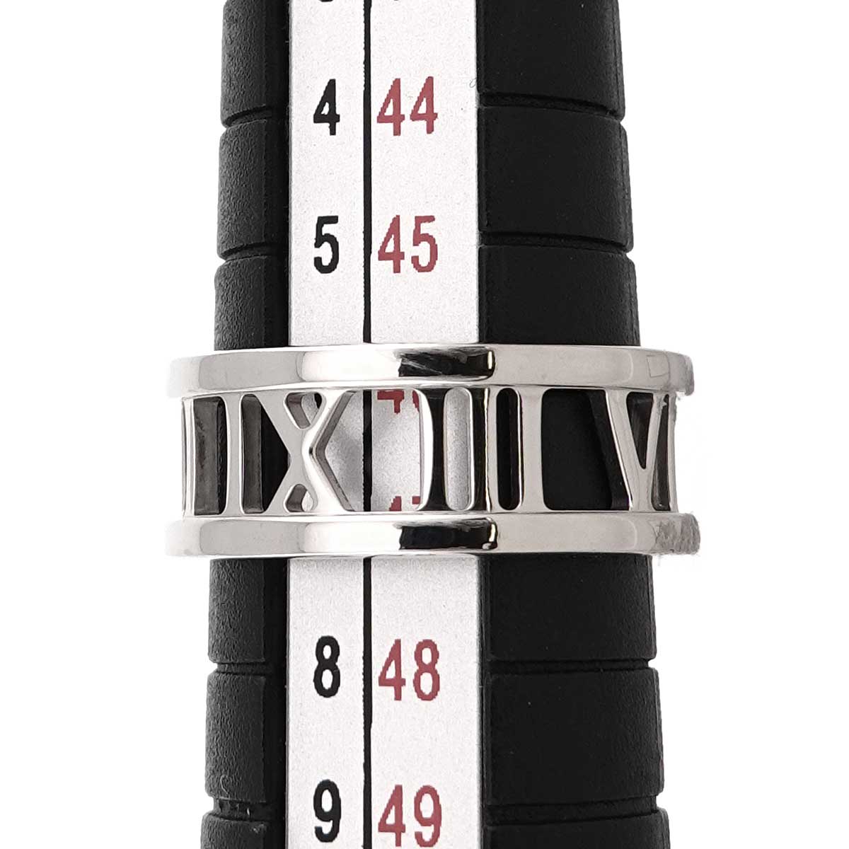 Atlas Ring 18K White Gold 750 size4(US)
