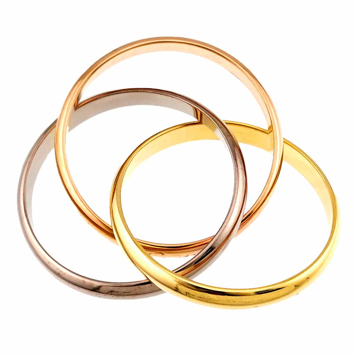 Trinity MM Ring 18K YG WG PG 750 Size69 12-12.25(US)