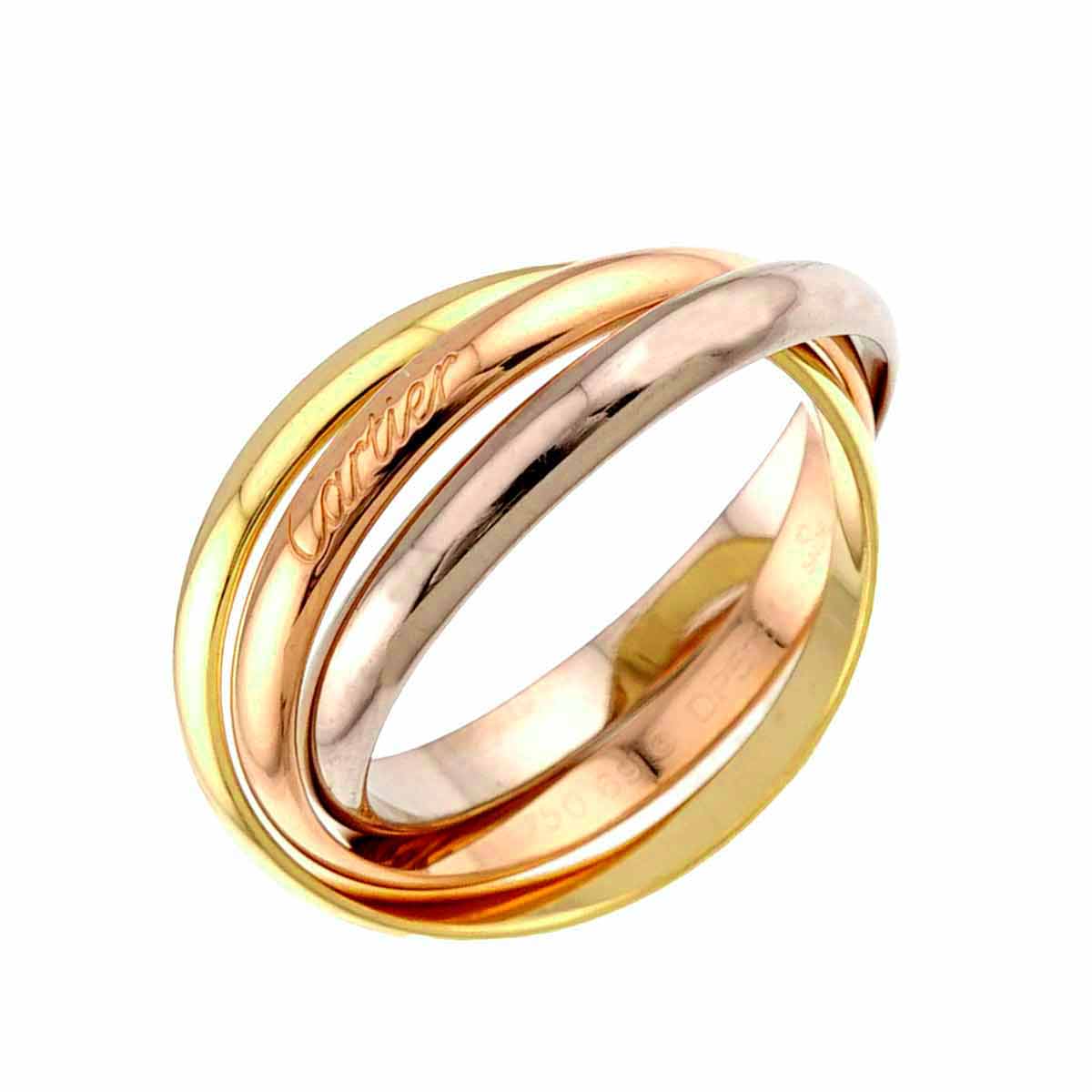 Trinity MM Ring 18K YG WG PG 750 Size69 12-12.25(US)