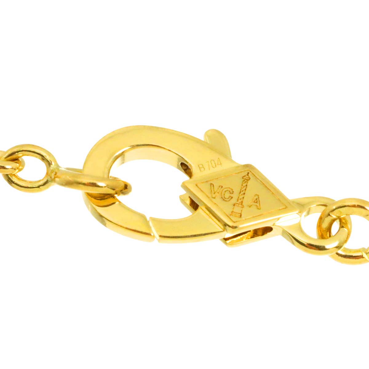 Pure Alhambra MOP Necklace 18K Yellow Gold 750