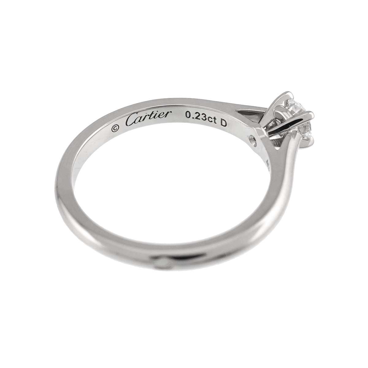 Diamond 0.23ct E/VS1/3EX Ring Platinum size49 4.75-5(US)