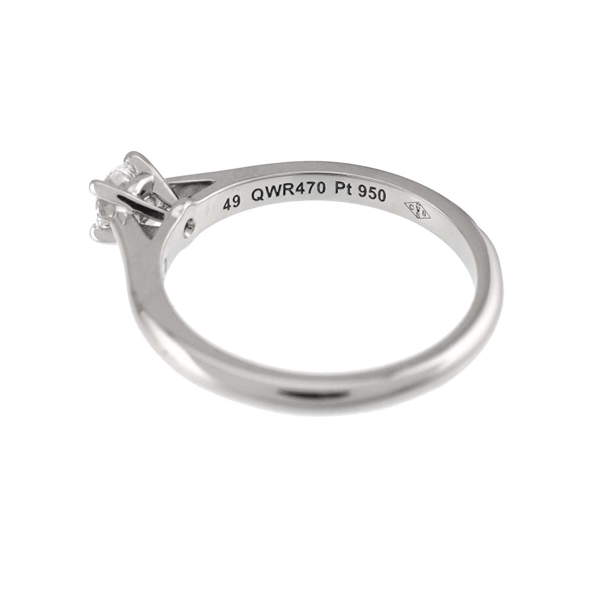 Diamond 0.23ct E/VS1/3EX Ring Platinum size49 4.75-5(US)