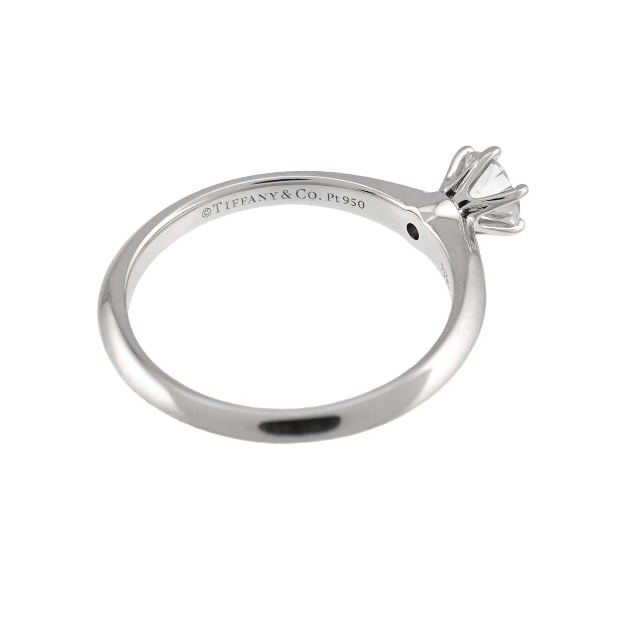 Diamond 0.42ct H/VVS1/3EX Ring Pt Platinum Size5.25-5.5(US)