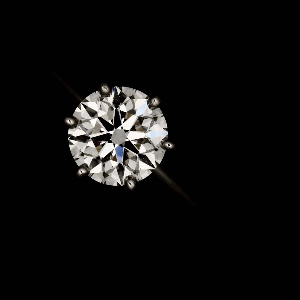 Diamond 0.42ct H/VVS1/3EX Ring Pt Platinum Size5.25-5.5(US)