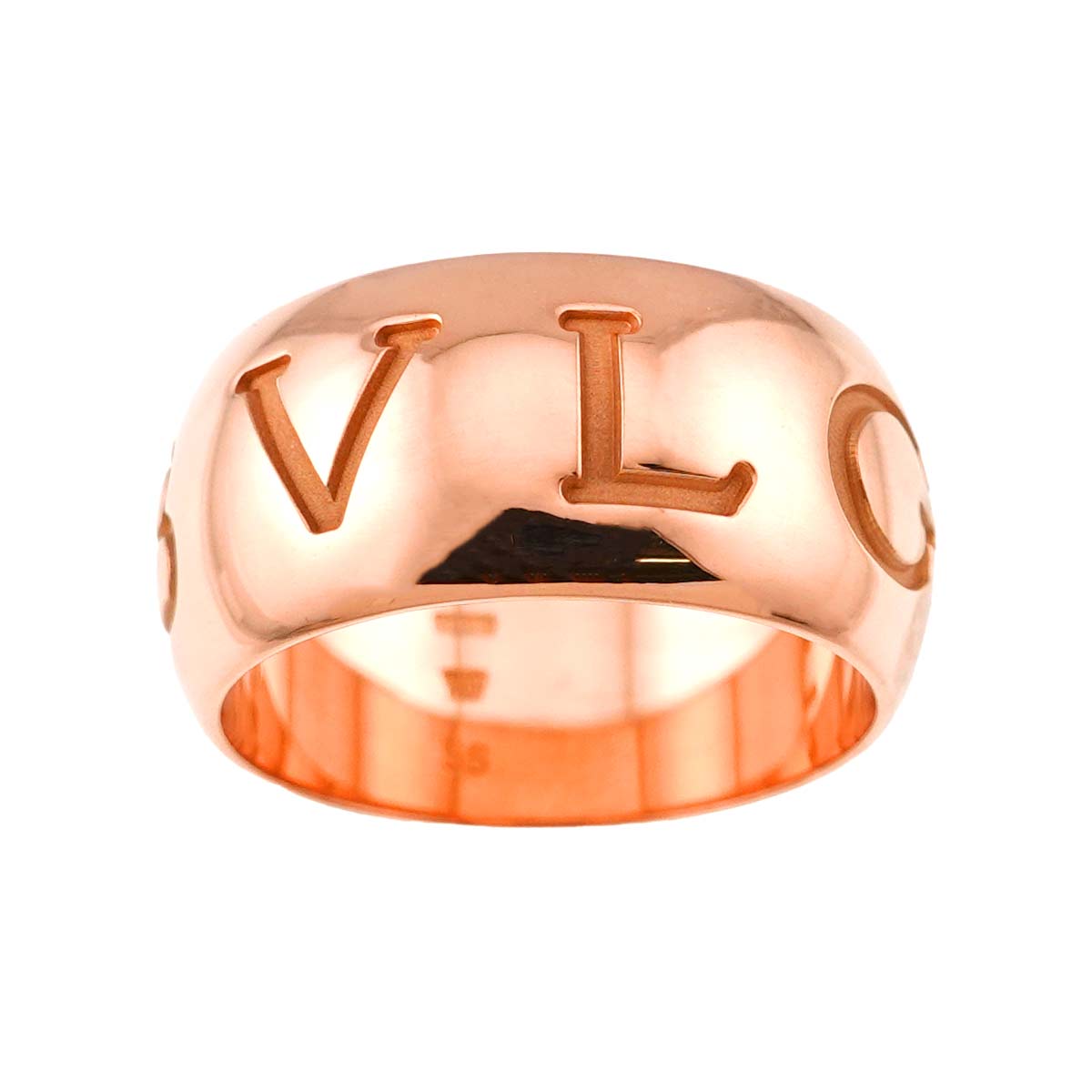 Monologo Ring 18K Pink Gold 750 Size56 7.25(US)