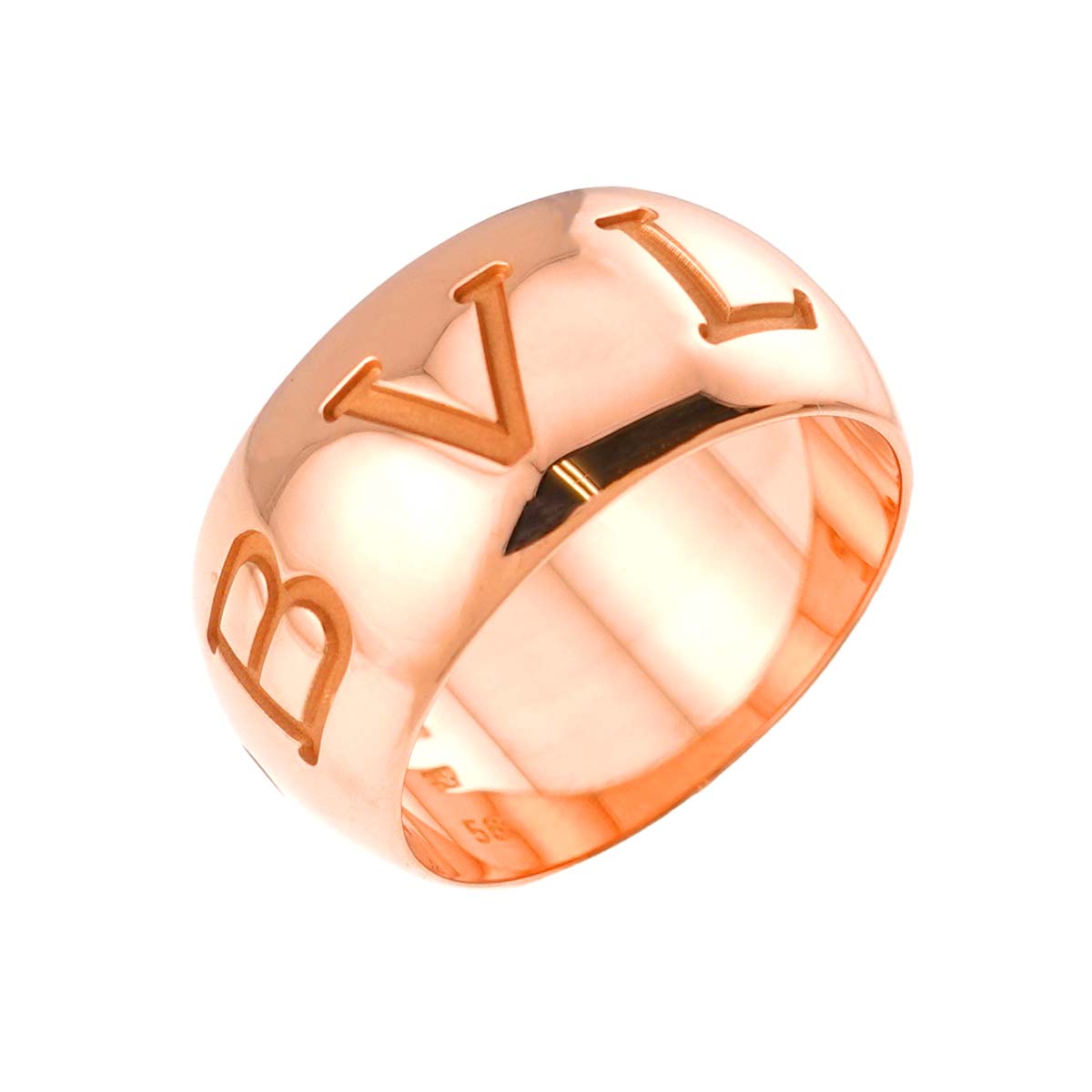 Monologo Ring 18K Pink Gold 750 Size56 7.25(US)