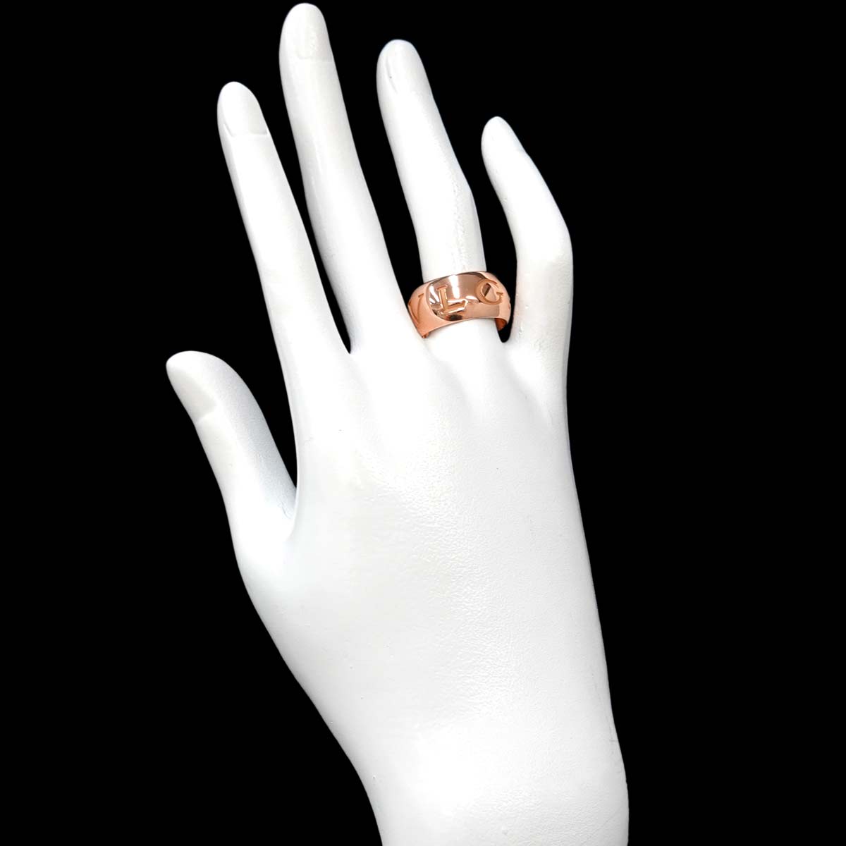 Monologo Ring 18K Pink Gold 750 Size56 7.25(US)