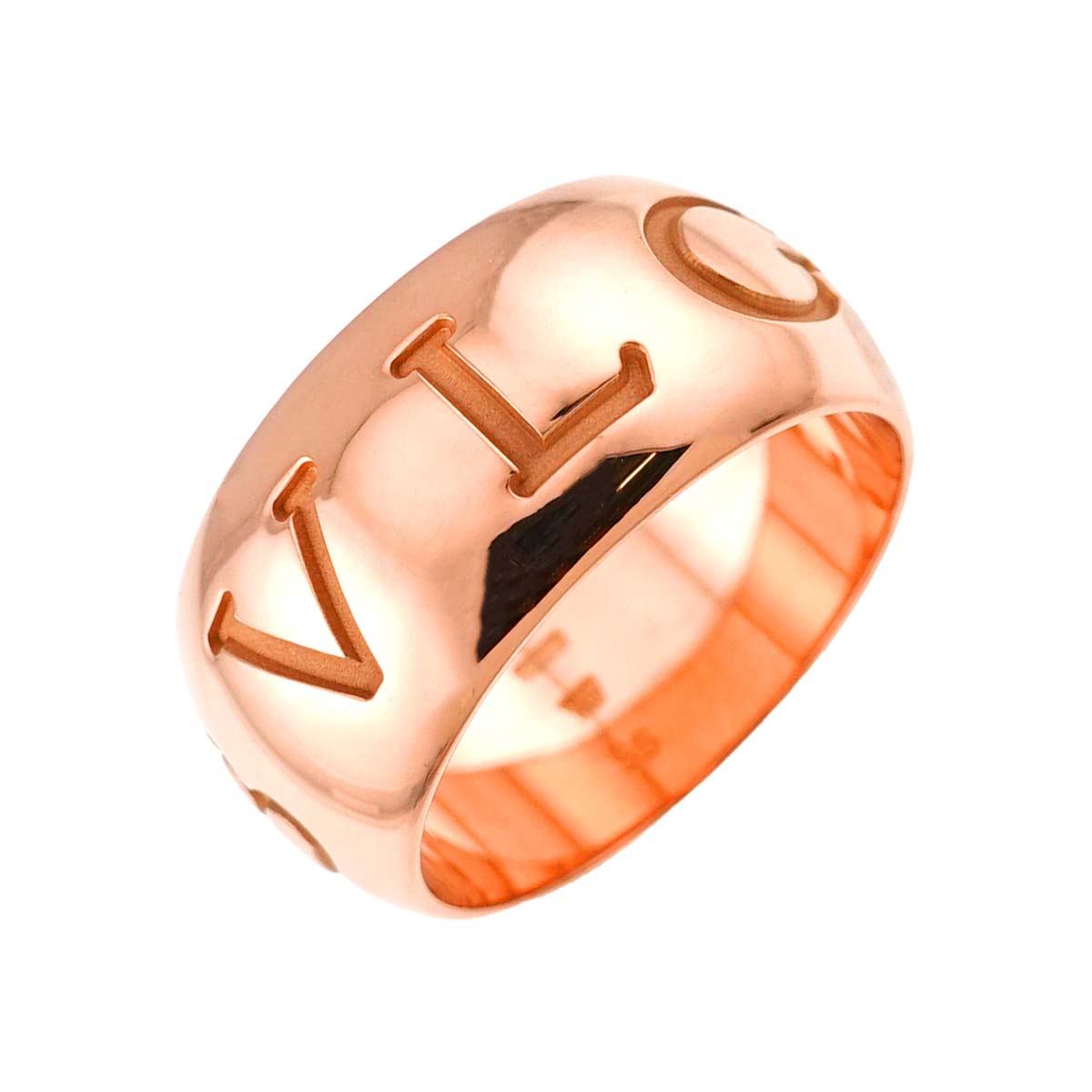 Monologo Ring 18K Pink Gold 750 Size56 7.25(US)