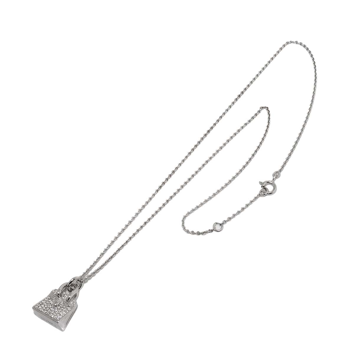 Amulet Diamond Necklace 18K White Gold 750