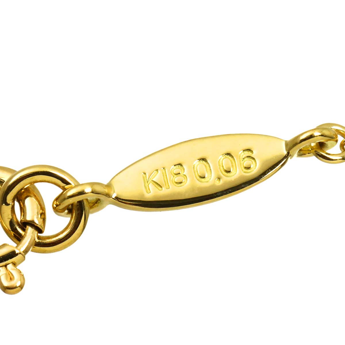 Diamond 0.06ct Necklace 18K Yellow Gold 750