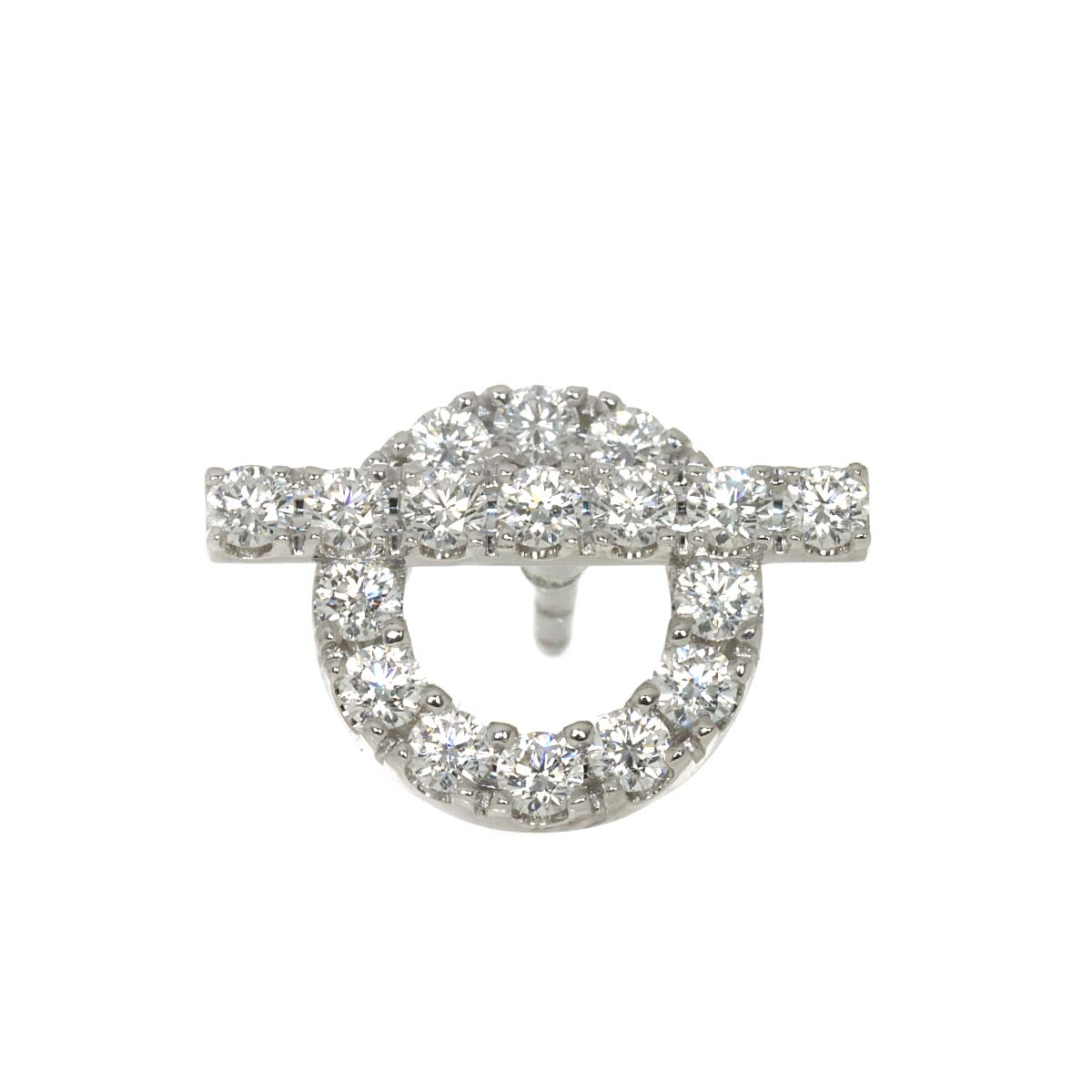Finesse 0.92ct Earring Pierced 18K WG One Piece only