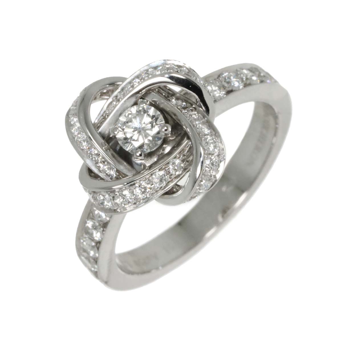 Diamond Ring 18K WG 750 Size51 5.5-5.75(US)