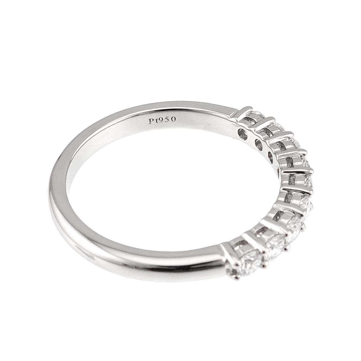 Forever Half Diamond Ring Platinum size4.5(US)