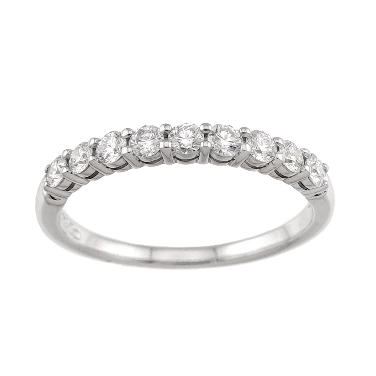 Half Diamond Ring Platinum size4.75-5(US)