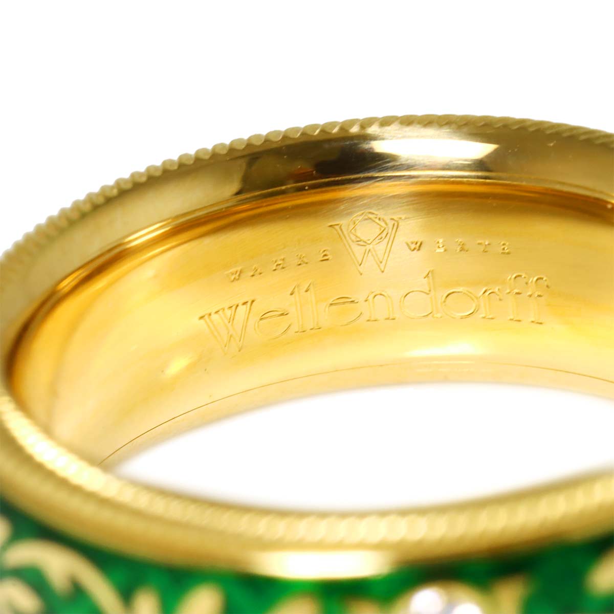 Diamond Ring 18K Yellow Gold 750 Size6(US)