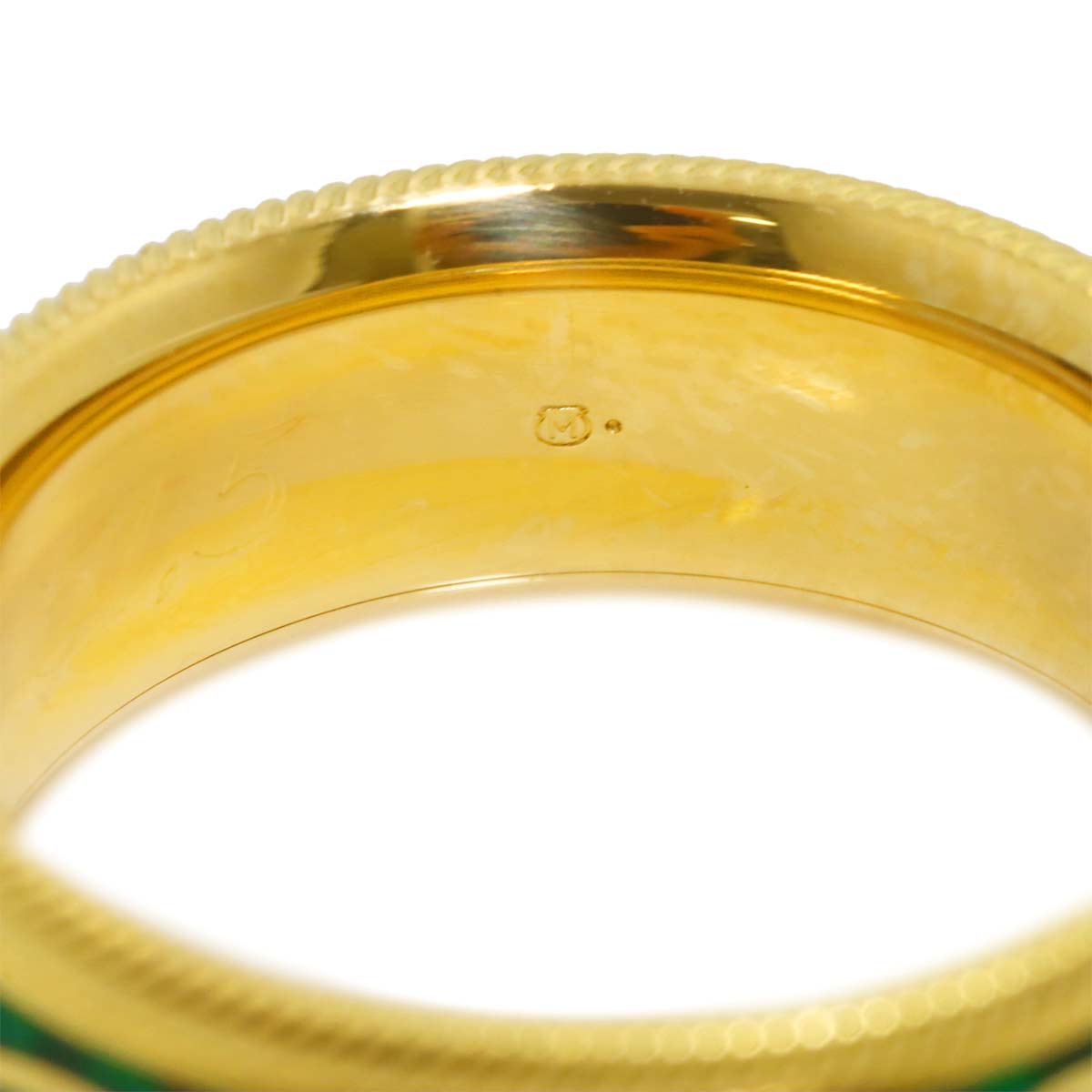 Diamond Ring 18K Yellow Gold 750 Size6(US)