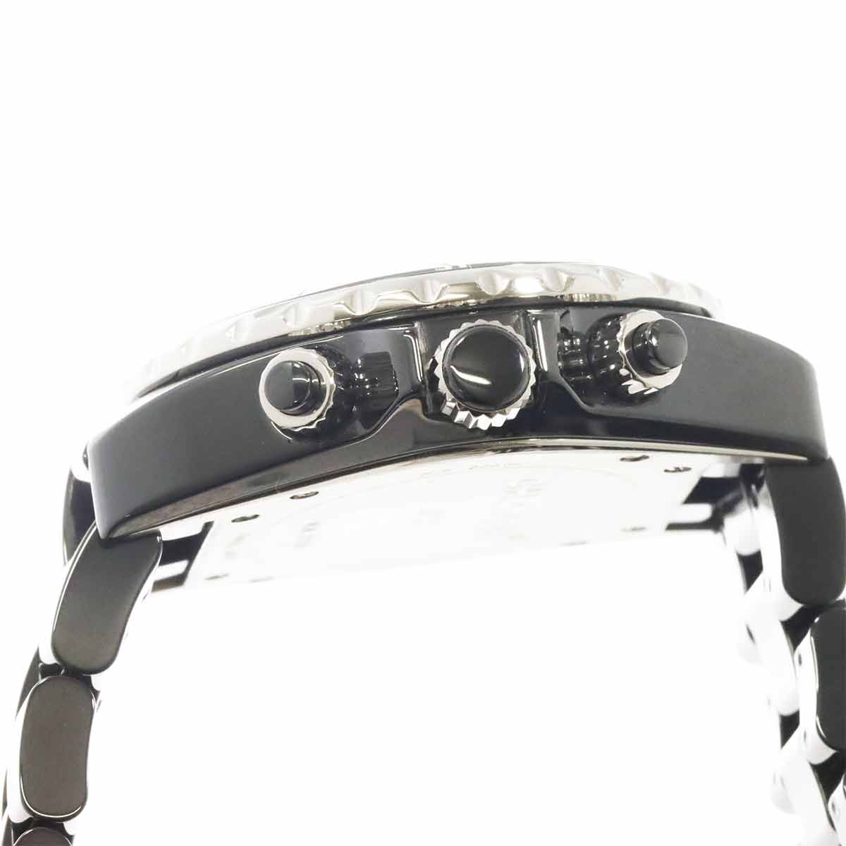 J12 Chronograph H2419 9P Diamond Date Black Dial Mens Watch