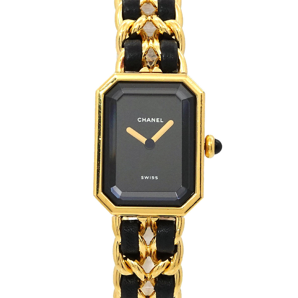 Premiere Size L H0001 Vintage Quartz Black Dial Ladies Watch