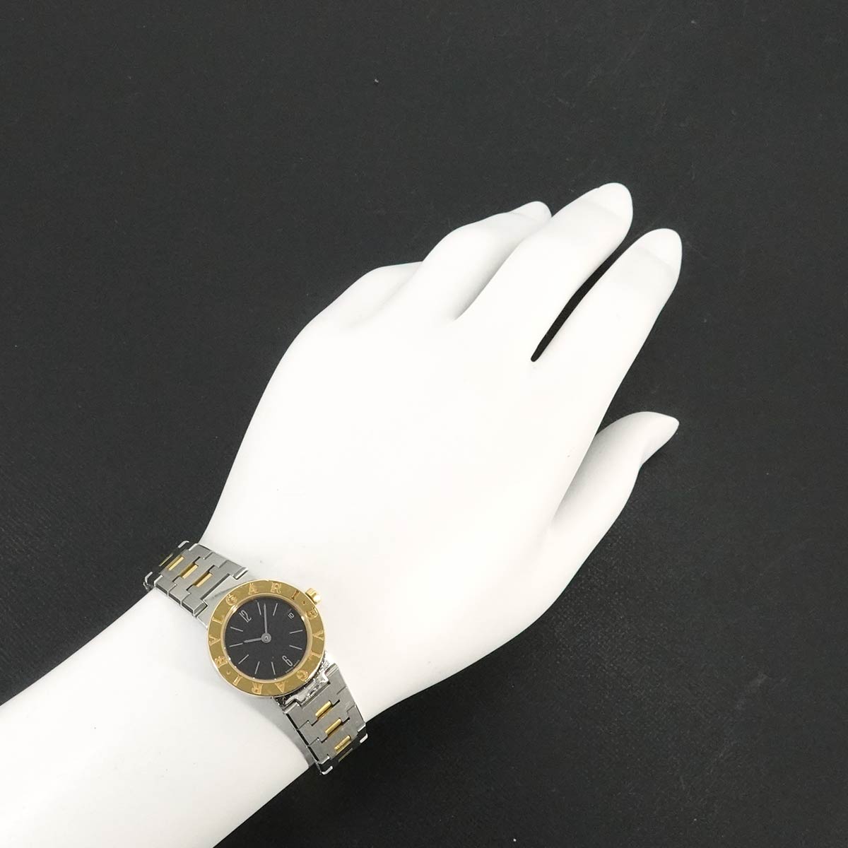 BVLGARIBVLGARI Two Tones BB23SGD YG Black Dial Ladies